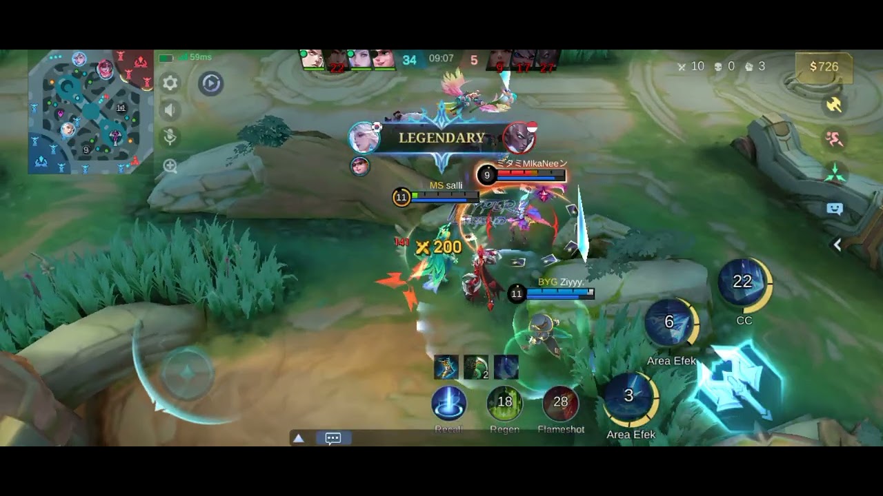 Pake hero Auroro pasti langsung MVP🔥