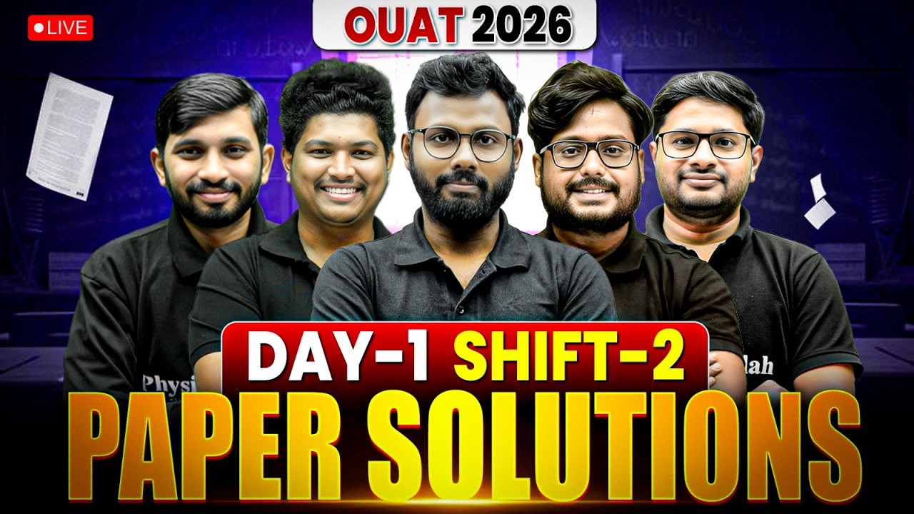 OUAT 2026 Paper Solution | 1st July Shift 2 | Memory Based Question Answer Key | PW Odisha #ouat