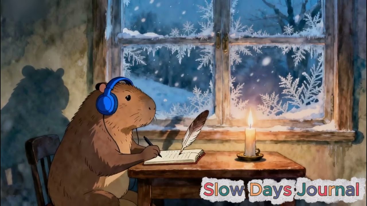 The 2026 Focus Cabin 🌲 Cozy Winter Lofi & Snowfall for Late Reading