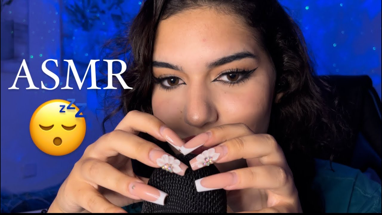 ASMR MIC SCRATCHING CON UÑAS LARGAS MIENTRAS CHARLAMOS 💖