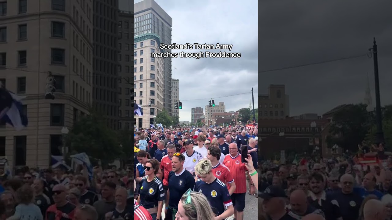 From Scotland to Boston: Tartan Army World Cup Fan March! ⚽🇺🇸