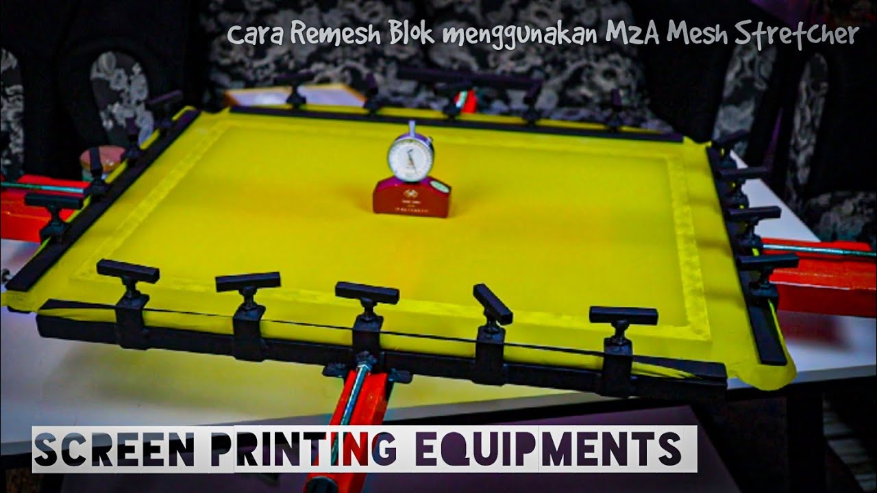 [SCREEN PRINTING EQUIPMENTS] M2A MESH STRETCHER | CARA REMESH BLOK SENDIRI DENGAN MUDAH DAN CEPAT