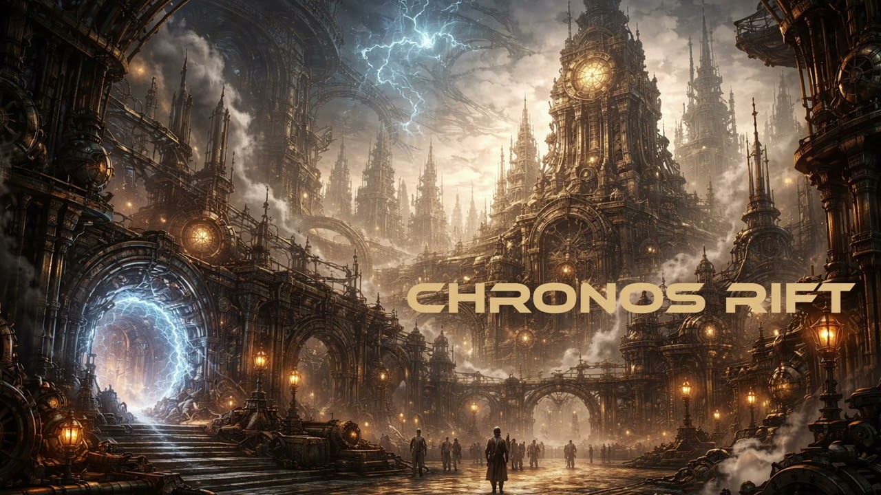 Chronos Rift - Arcane Steampunk City Beyond Time - Cinematic RPG Ambience