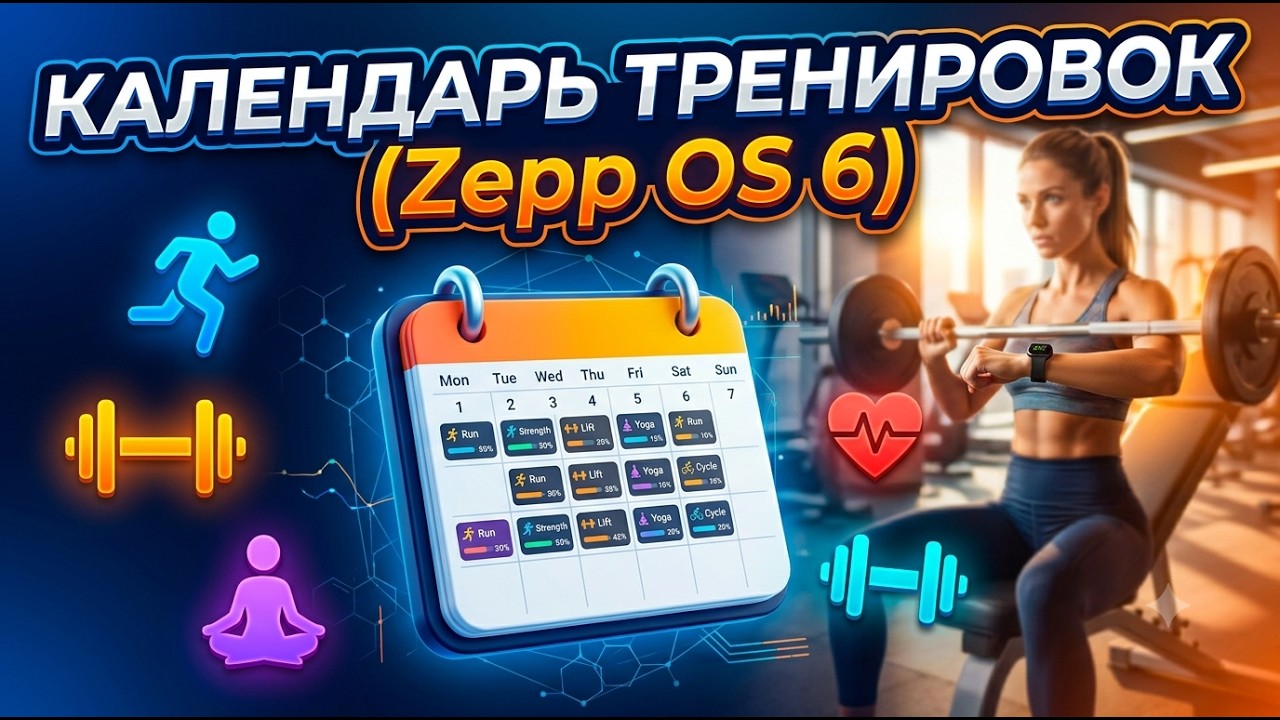 Календарь тренировок (Zepp OS 6)