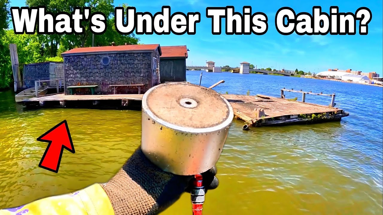 The Biggest Secrets Found Magnet Fishing Old Abandoned Floating Houses!