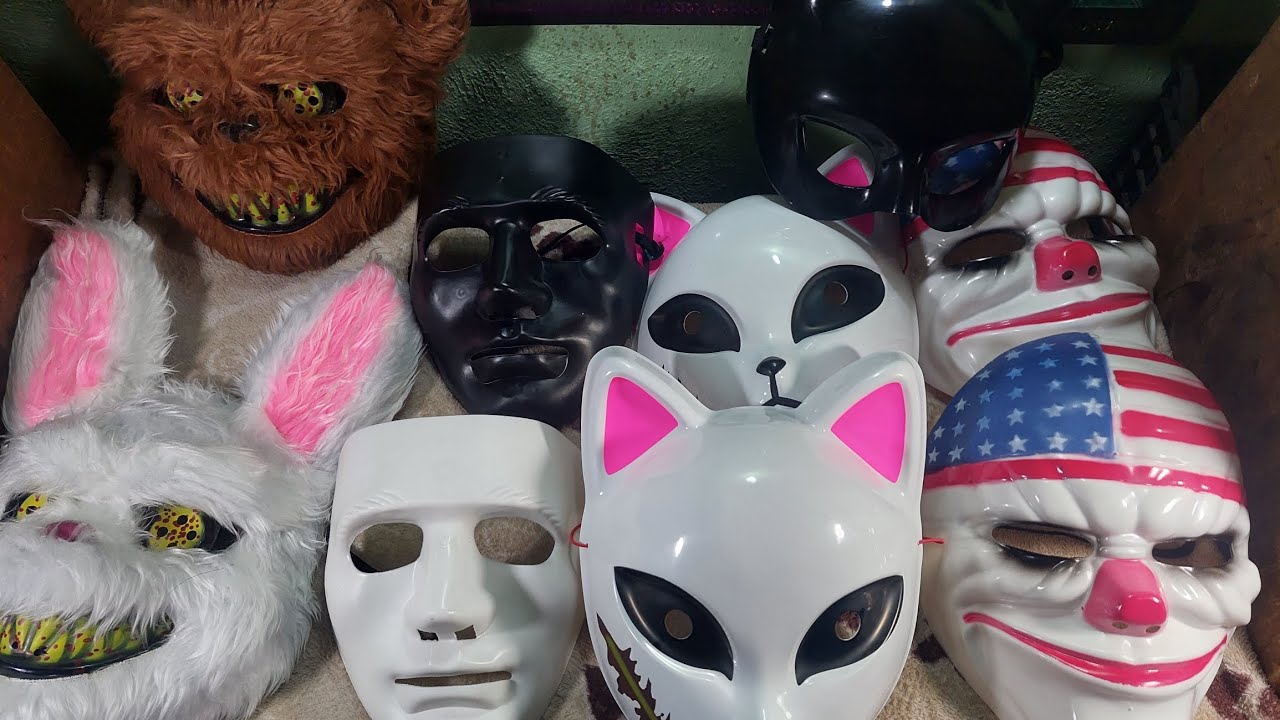 Halloween  máscaras de la purga de luz Led 2024