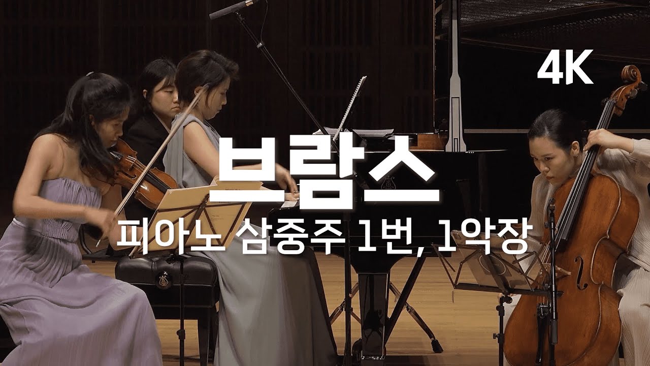 [4K] 한수진, 김규연, 강승민 브람스, 피아노 삼중주 1번, 1악장 (Brahms, Piano Trio No.1 in B Major, Op. 8 - 1st Mov)