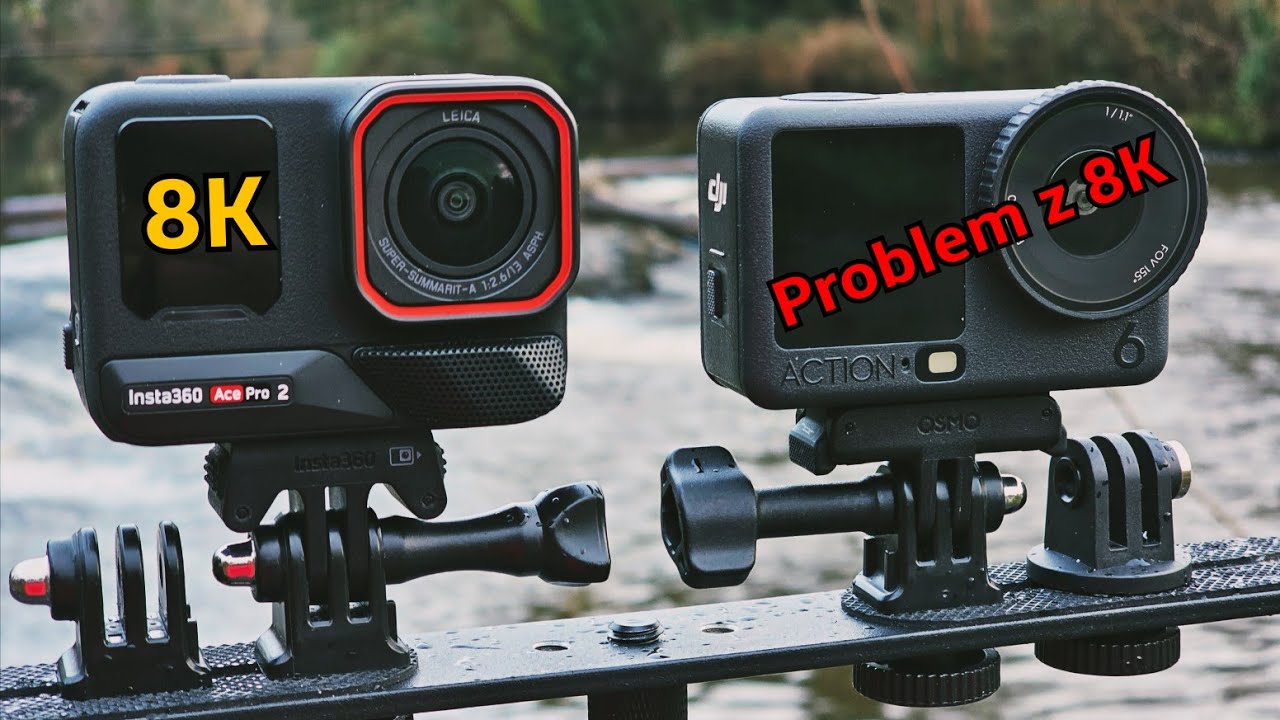 Porównanie jakości obrazu w rozdzielczości 8K w kamerach DJI Action 6 oraz Insta360 Ace Pro 2.