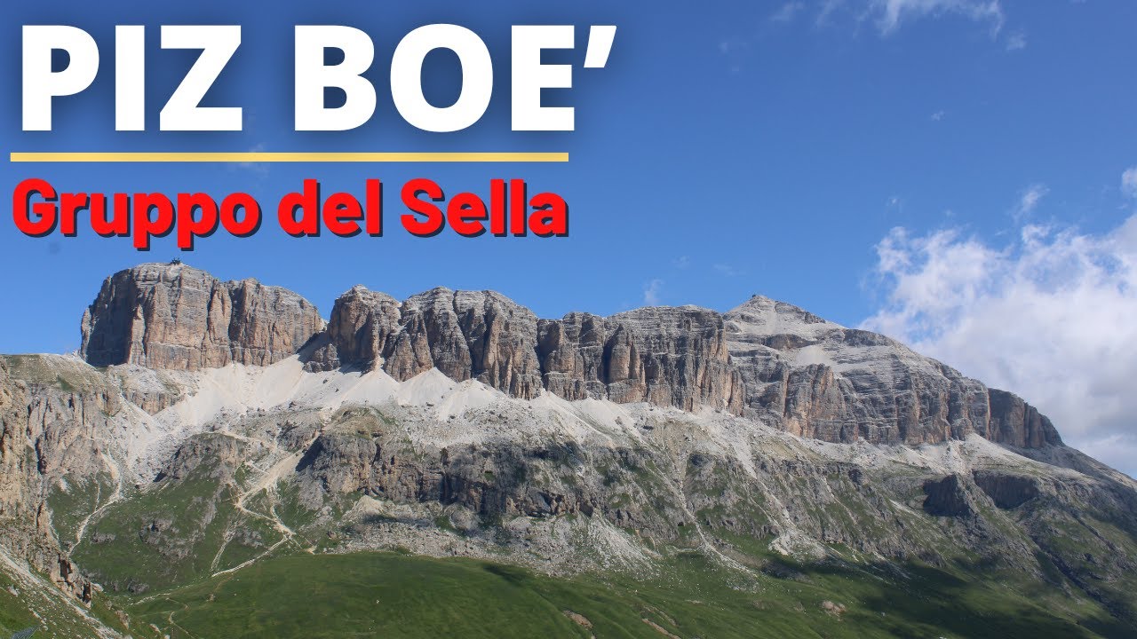Capanna PIZ FASSA, Piz BOE', Rifugio BOE' dal Passo PORDOI - Tour del GRUPPO del SELLA