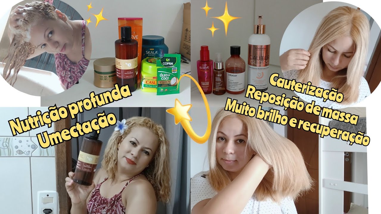CABELOS RESSECADOS E POROSOS reposição de massa e nutrição profunda ROTINA CAPILAR da semana 💖✨️