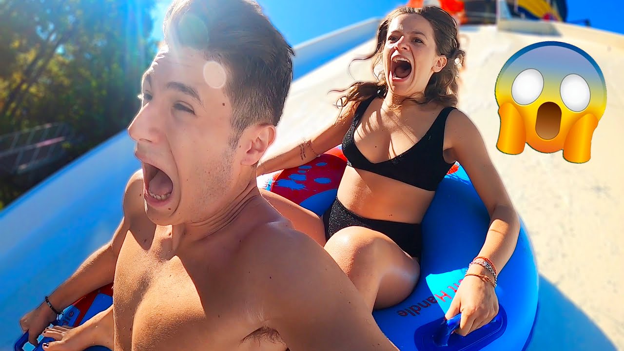 CHI URLA DI PIÙ SUGLI SCIVOLI D'ACQUA PIÙ VELOCI HA PERSO!! *Challenge all'Aquafan*
