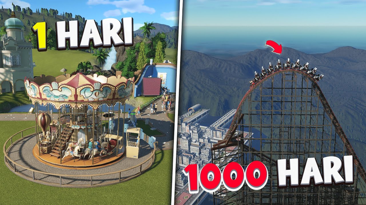 1000 Hari Membangun Taman Bermain EXTREME Di Planet Coaster