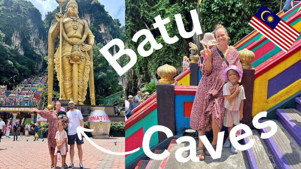 Batu Caves Hindu Temple in Kuala Lumpur, Malaysia!