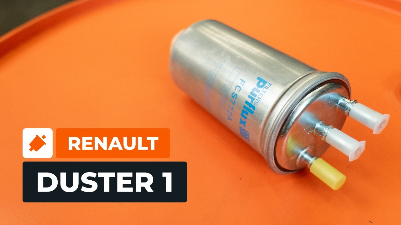 Kuinka vaihtaa polttoainesuodatin RENAULT DUSTER 1 -autoon [AUTODOC-OHJEVIDEO]