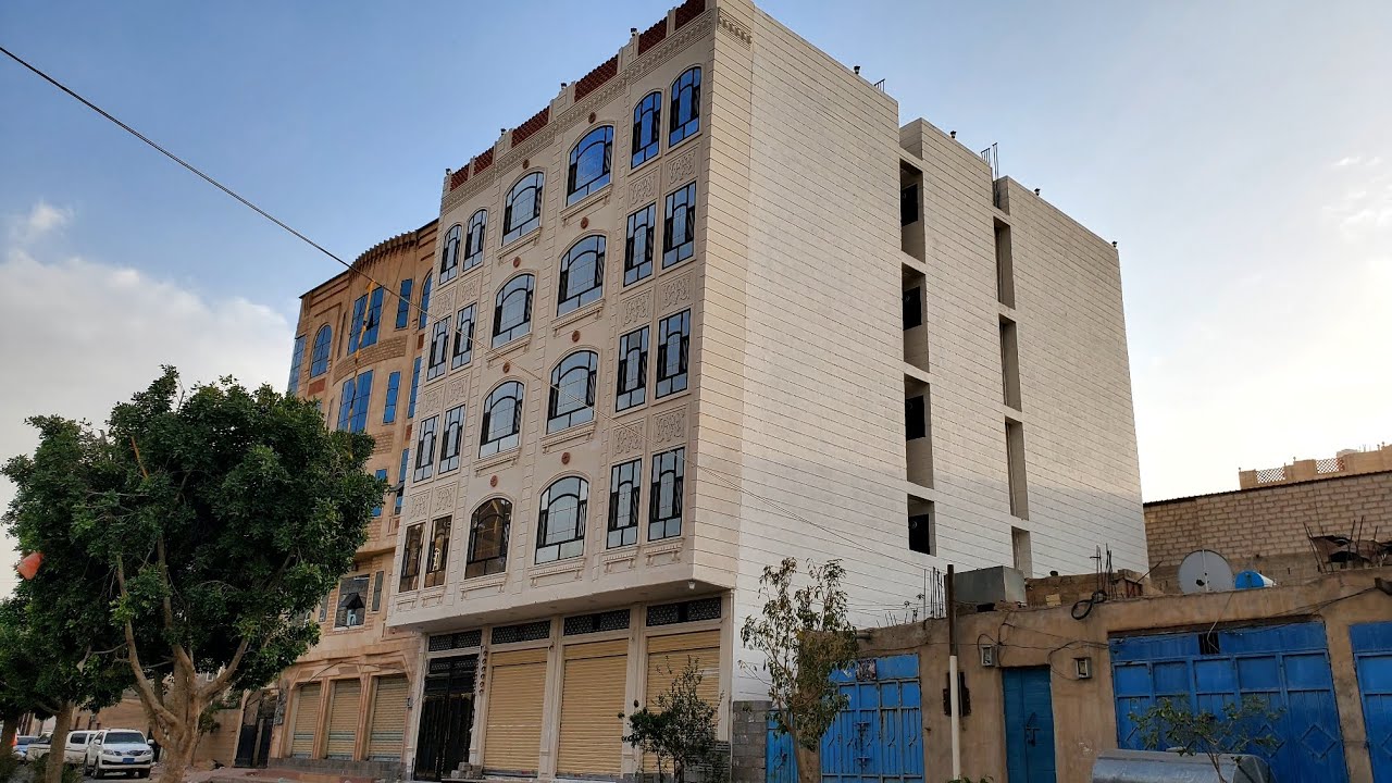 شاهد عمارة استثمارية للبيع في صنعاء شارع النصر على شارع عشرين وبتشطيب سوبر لوكس 😍