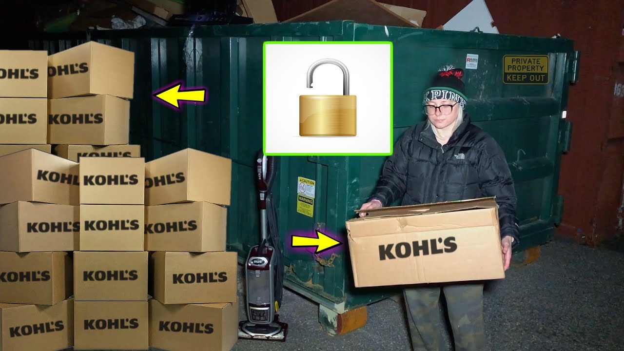 KOHL'S DUMPSTER WAS LEFT UNLOCKED! WOOOPSIE!