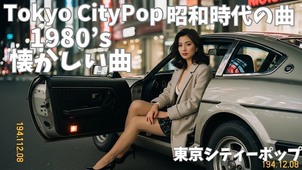 【1980's GINZA City pop】 心が弾む昭和の懐かしさと思い出に浸る最高にシティーポップなドライブLofiチルポップ｜Japan Lofi Chill Pop｜ストレス解