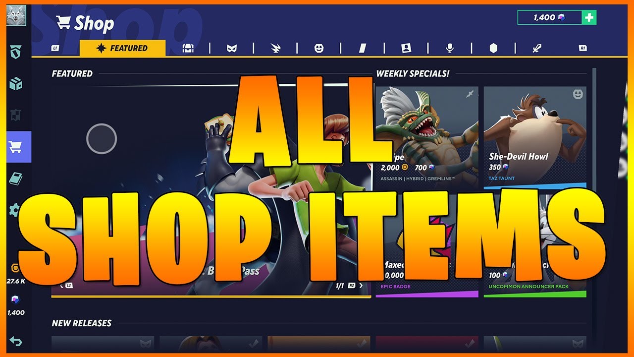 Multiversus - SEASON 2 |  All Shop Items