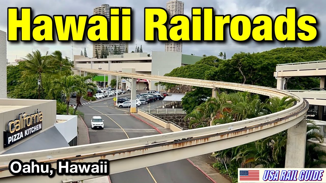 [ USA Train/Bus Ride ] Narrow gauge train, Skyline and Monorail in Oahu, Hawaii