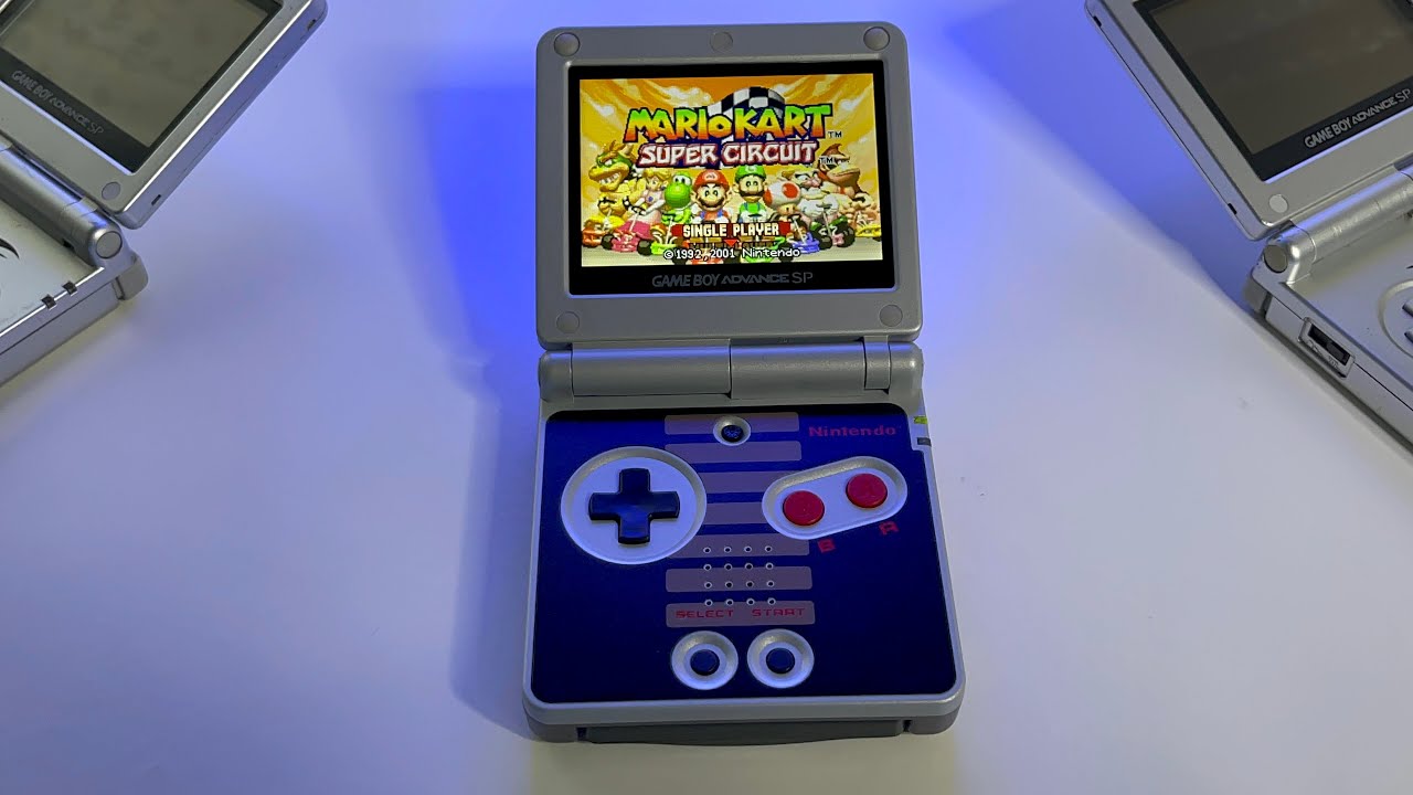 Mario Kart Super Circuit | Gameboy Advance SP (IPS display) gameplay