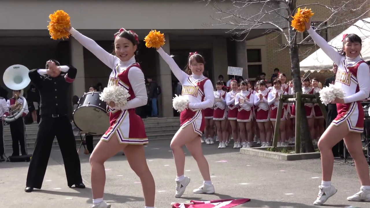 早稲田大学2017年4月2日“10号館前新入生歓迎ライブ“応援メドレー”　パート.5