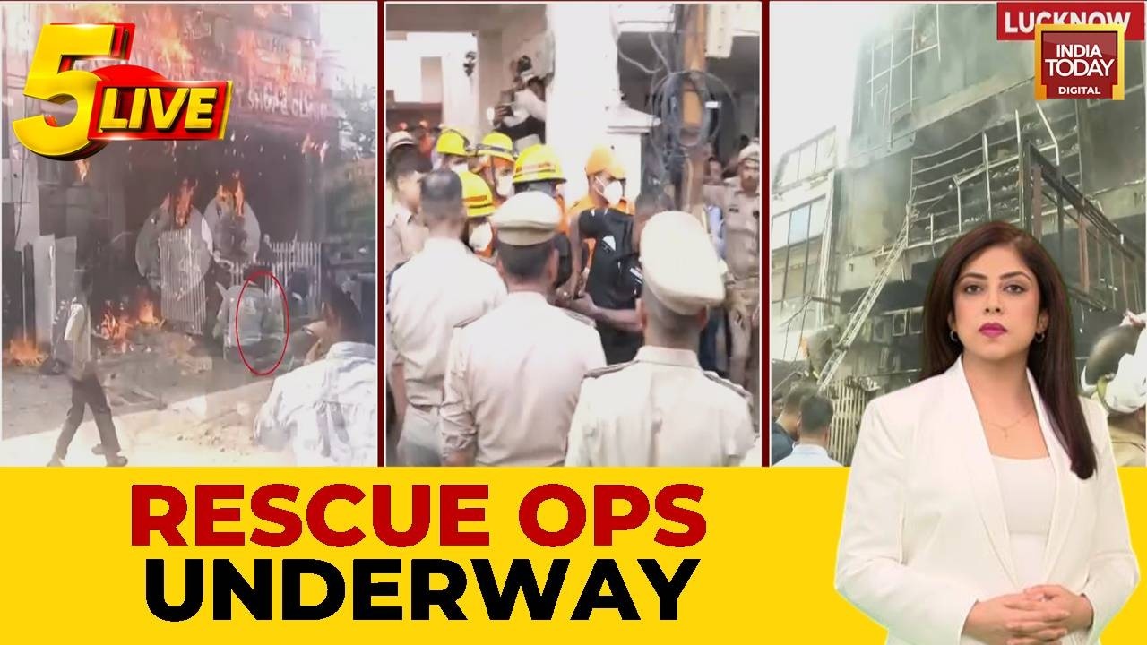 14 Dead In Major Fire At Lucknow Gaming Zone Building As Rescue Operations Continue | Breaking News