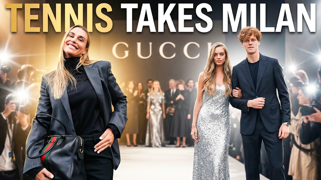 Sabalenka’s All Black Gucci Moment Breaks the Internet – Sinner’s Glamorous Night in Milan