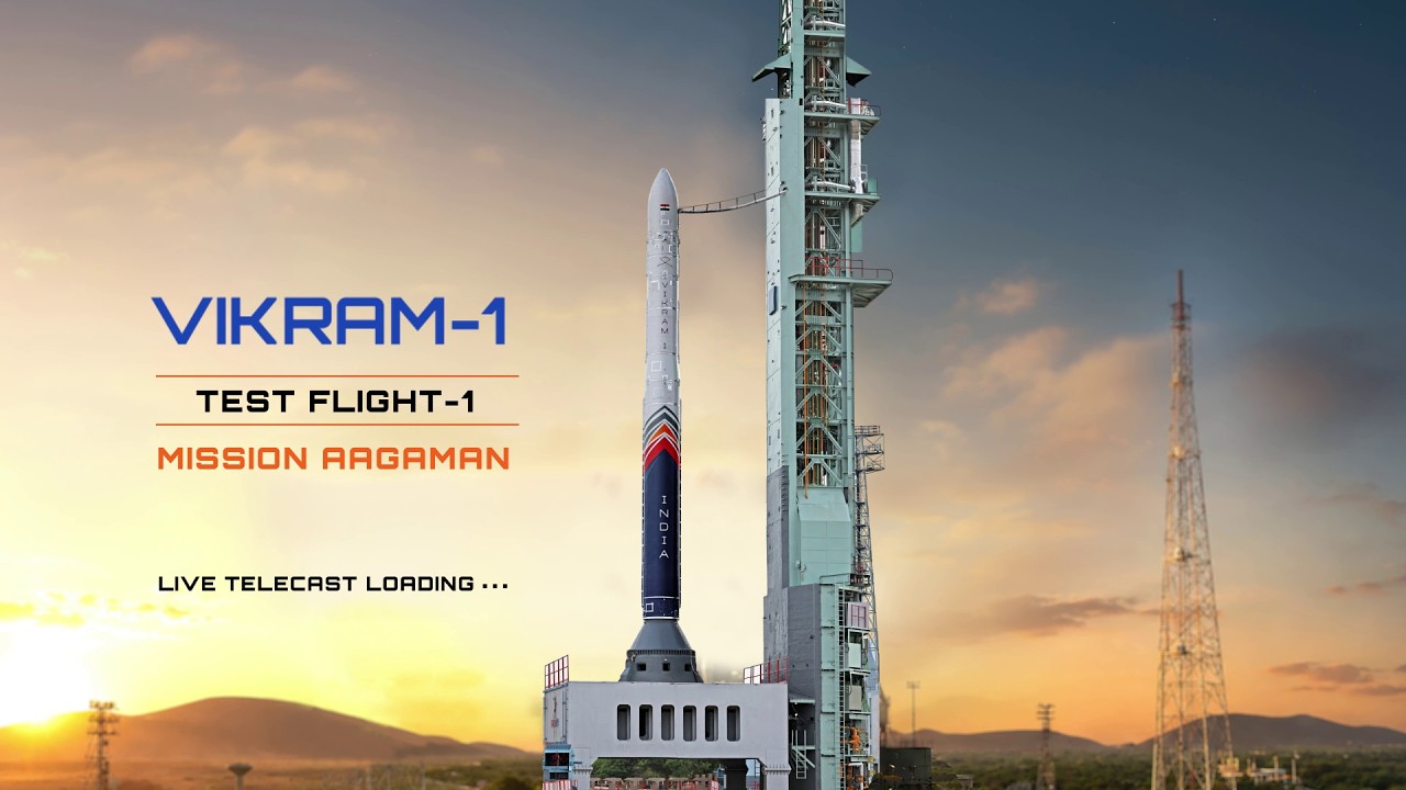 Vikram-1 | Test Flight-1 | Skyroot | Mission Aagaman| India's First Private Orbital Rocket Launch