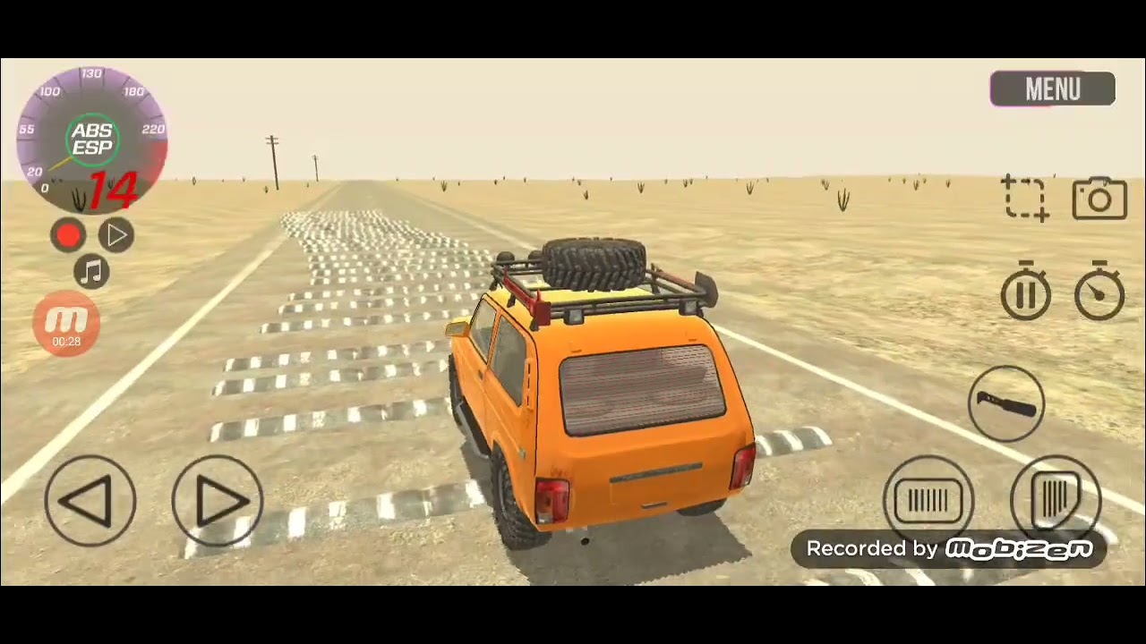 Car vs 100 2 speed bumps vaz car crash simulator by @beamngnation7895 