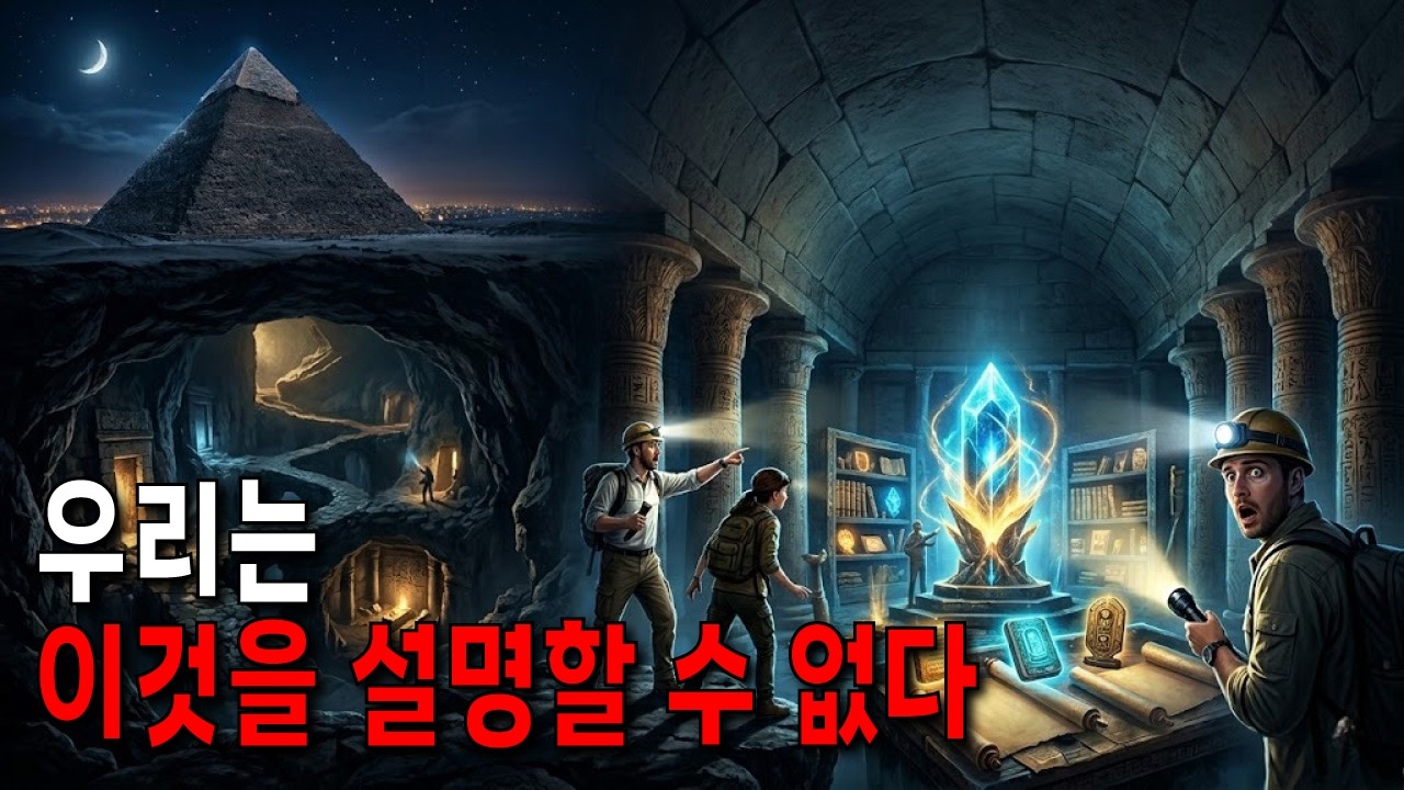 과학자들이 숨겨온 인류의 금단 아카이브 기자 피라미드 지하에서 발견되다