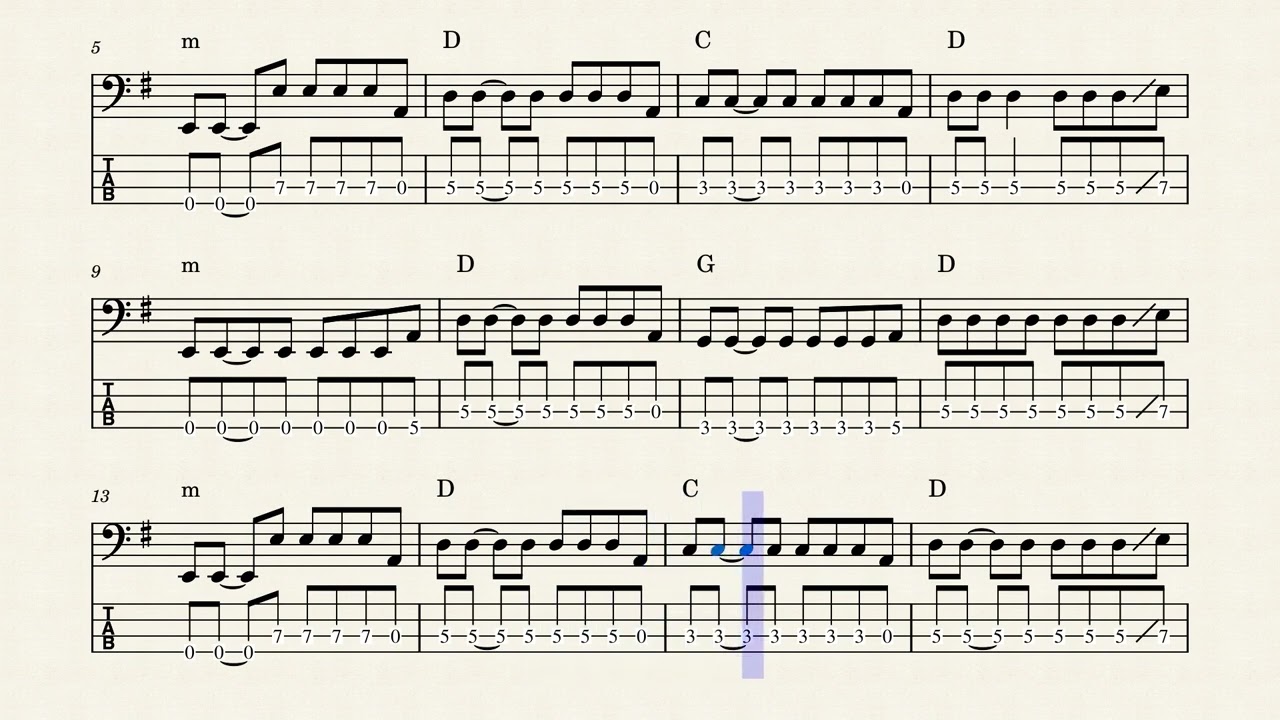 The Tragically Hip -  Nautical Disaster - Bass Tabs with Bass Transcription