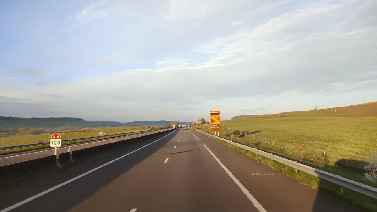 France A31 Dampierre, Langres direct Dijon E17