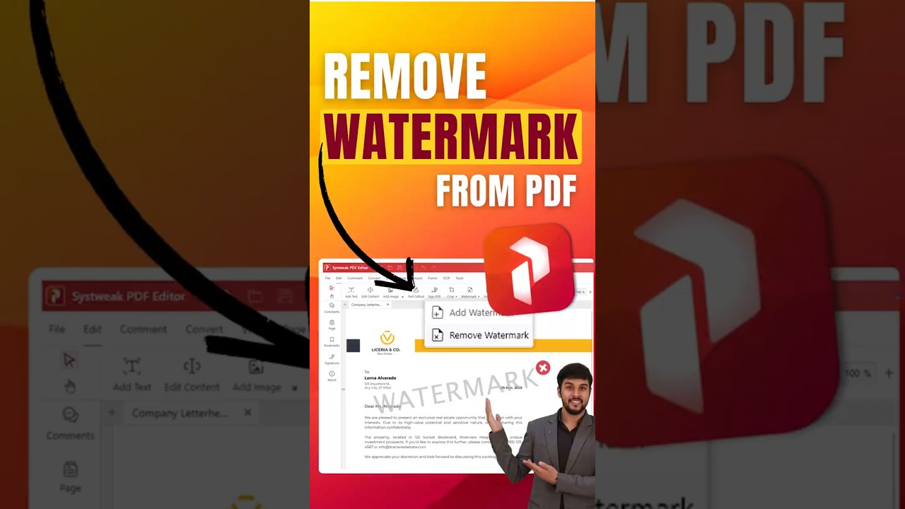 Мгновенное удаление водяного знака из PDF-файла! 100% бесплатный и простой метод #removewatermark...