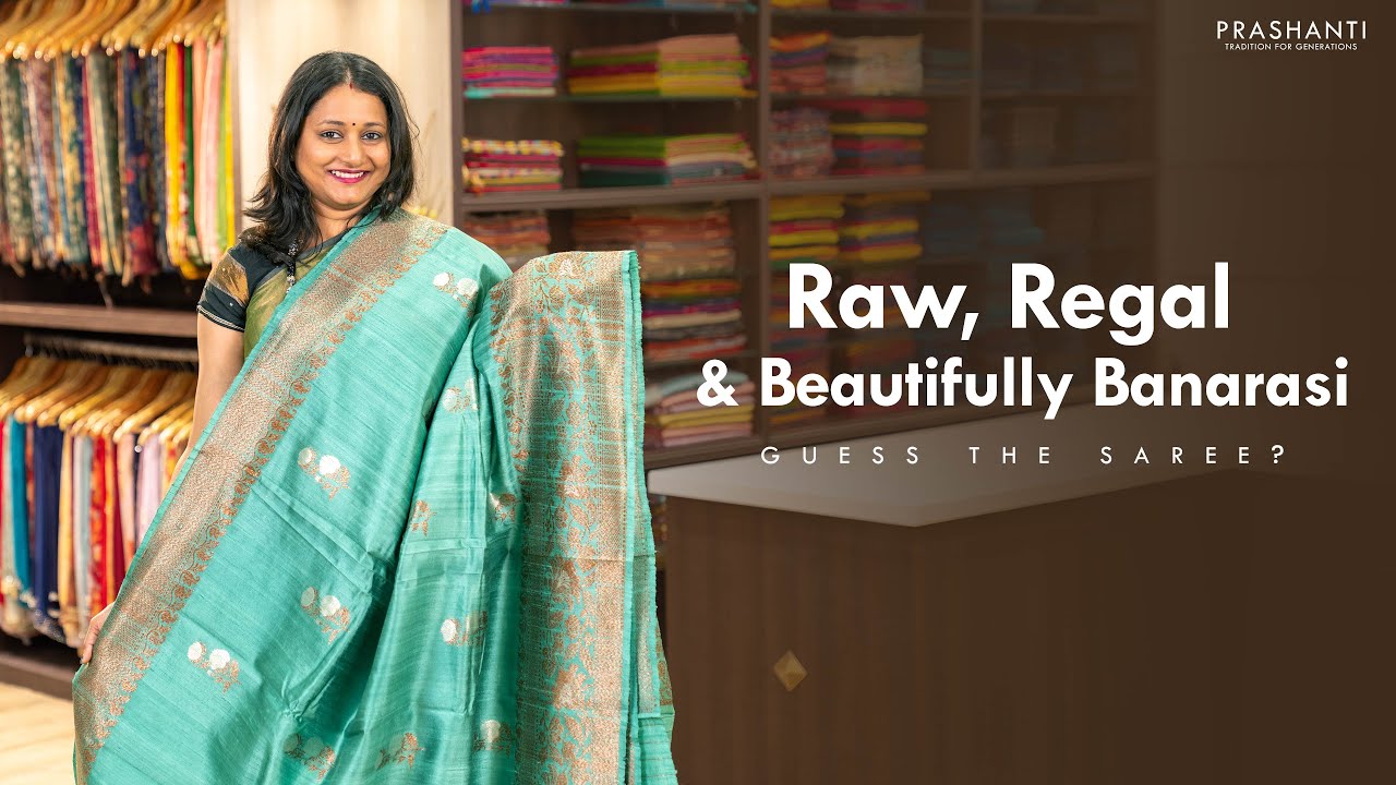 Pure Banarasi Raw Silk Sarees | Prashanti | 7 Apr 25