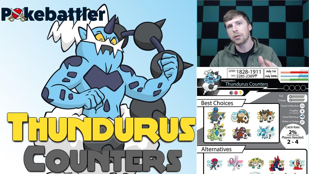 Thundurus Raid Guide Counters by Pokebattler ft. FLW Videos! Find Which Pokemon Can DUO THUNDURUS