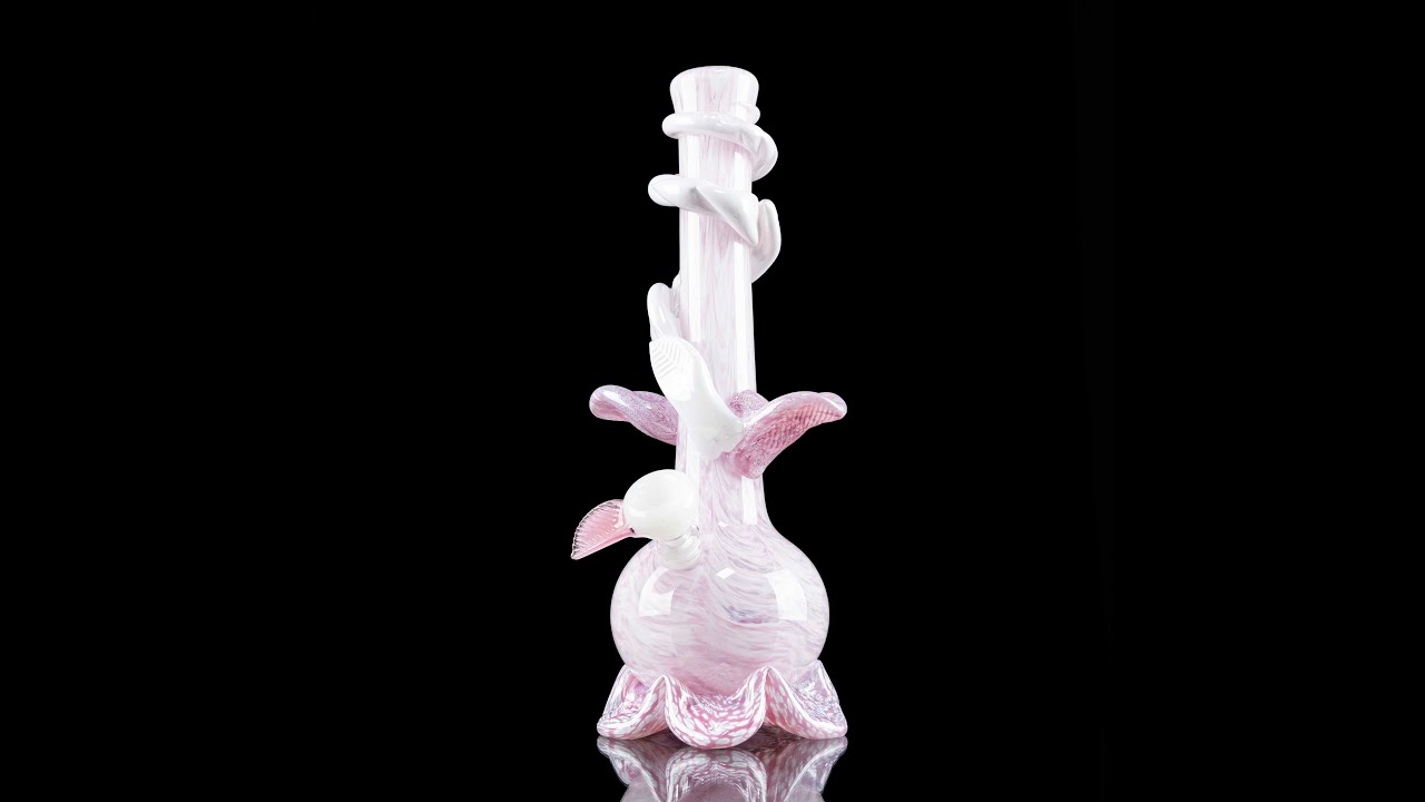 Pink Leaf Bong