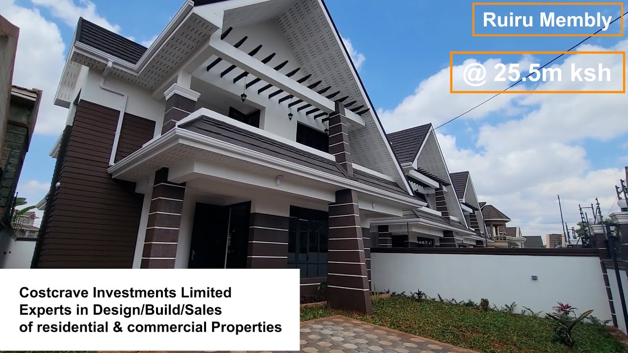 Touring the Executive 4bedrooms all ensuite located in Ruiru Membly @ Kes 25.5M