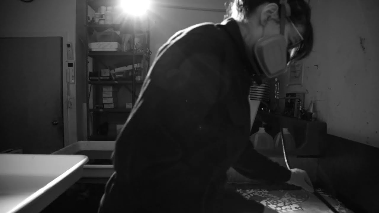 Mordan&ccedil;age process of gelatin silver photogram by Debora Francis