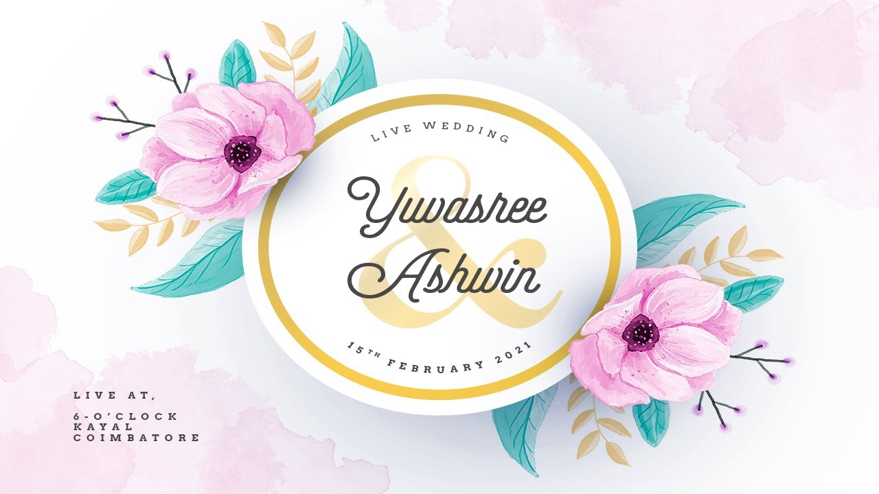 Yuvasree x Ashwin | Live Wedding