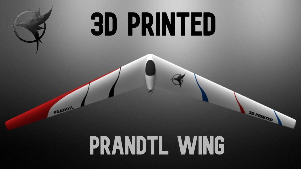PRANDTl flying wing - 3D printed - Flight video