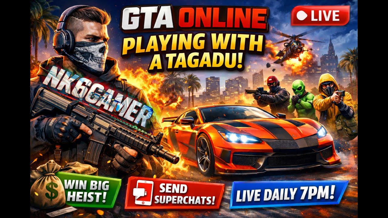 GTA Online Telugu Live Stream | NK6Gamer - Manalni Yevadra Apydhi