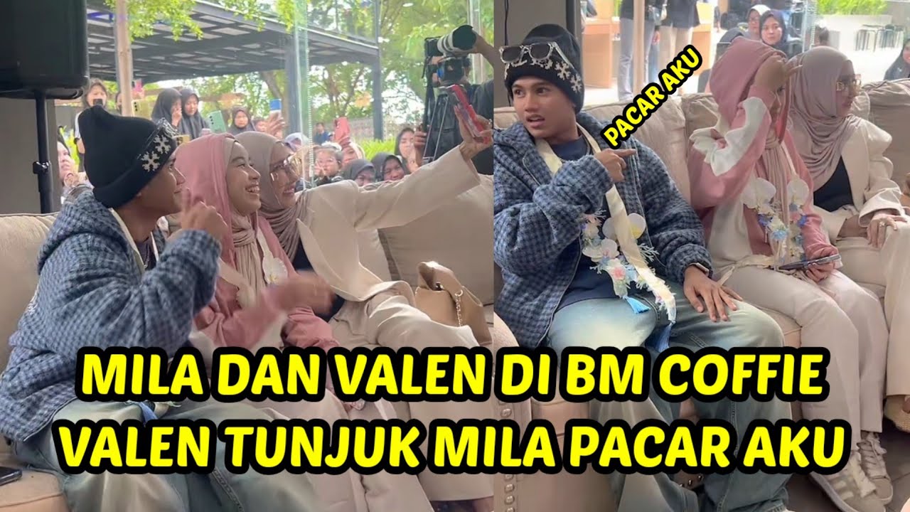 Valen gandeng tangan mila masuk bm coffie, penonton teriak milen