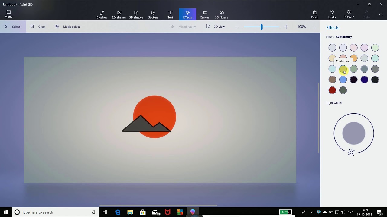 How to make a free Logo in  microsoft PAINT 3D.