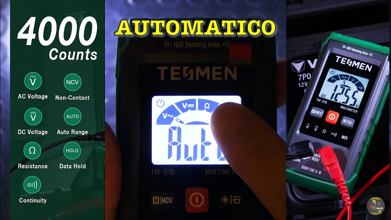 Tester automatico TESMEN TM-510 come si usa il multimetro per principianti e piccole curiosità
