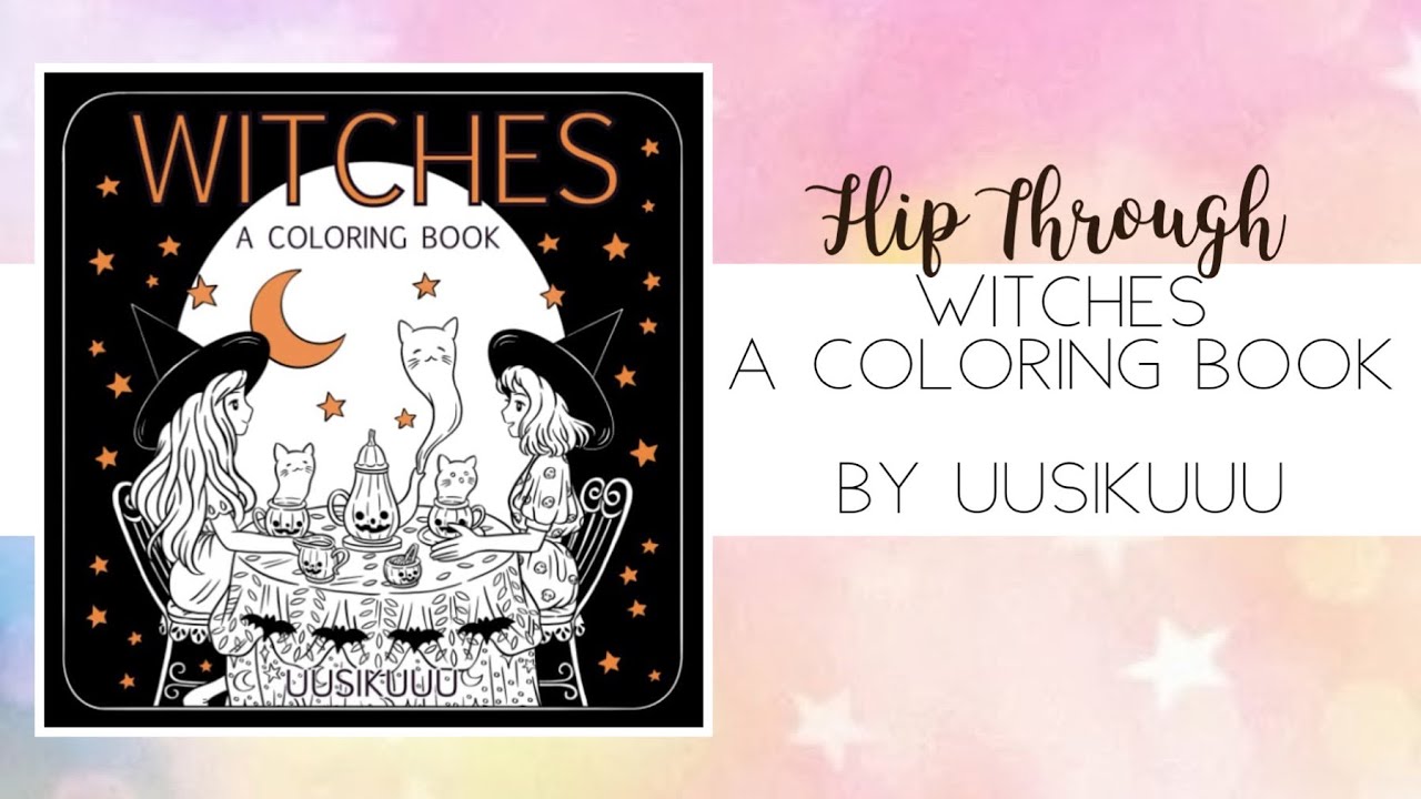 📖 Flip Through - Witches, A Coloring Book by UUSIKUUU