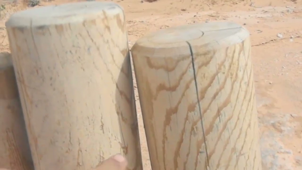 308 Tracer 147gr penetration Test Wood post & 30-06 178gr Amax blew hole threw it