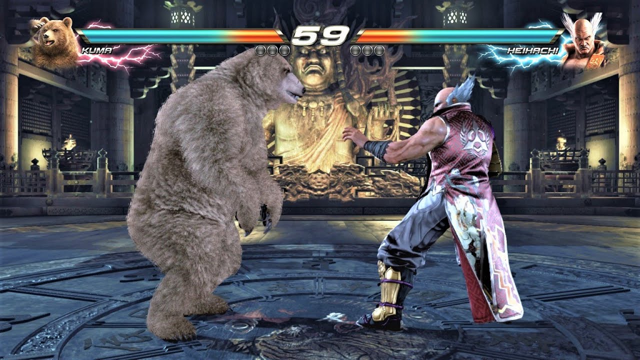 Kuma vs Heihachi Mishima (Hardest AI) - Tekken 7 Arcade