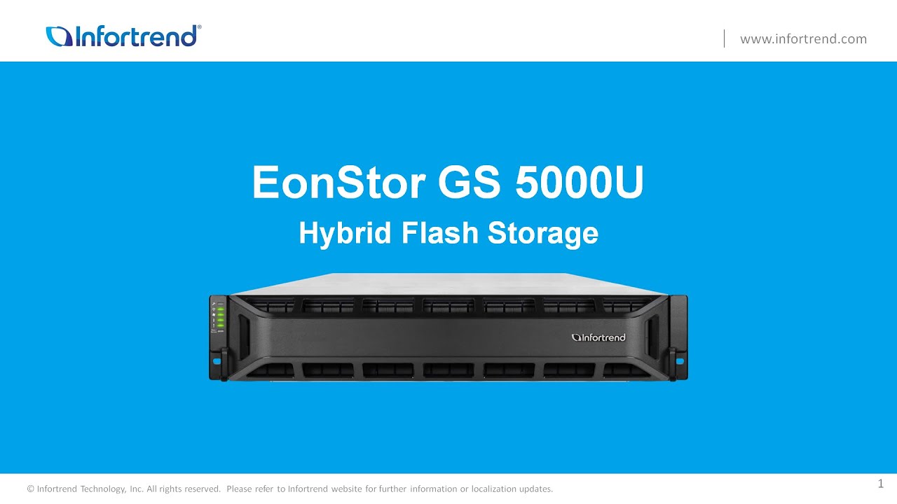 EonStor GS 5000U Hybrid Flash Unified Storage Product Introduction