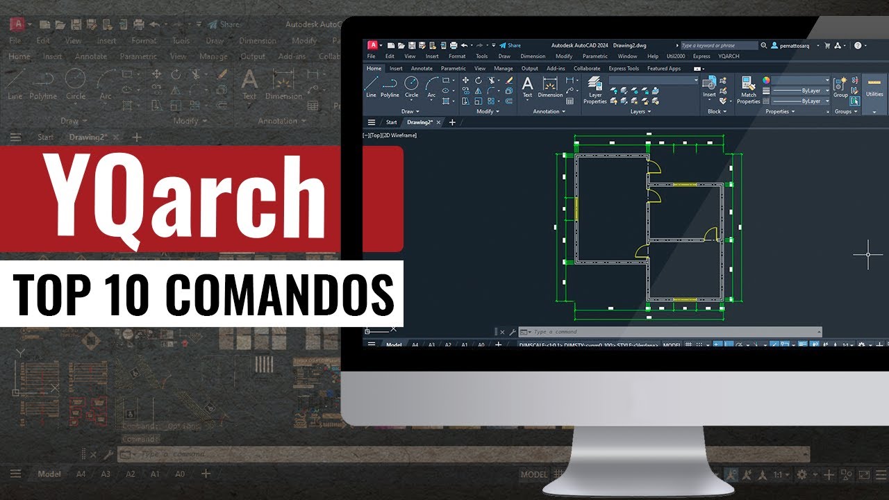 10 MELHORES COMANDOS DO PLUGIN YQARCH I Plugin AutoCAD