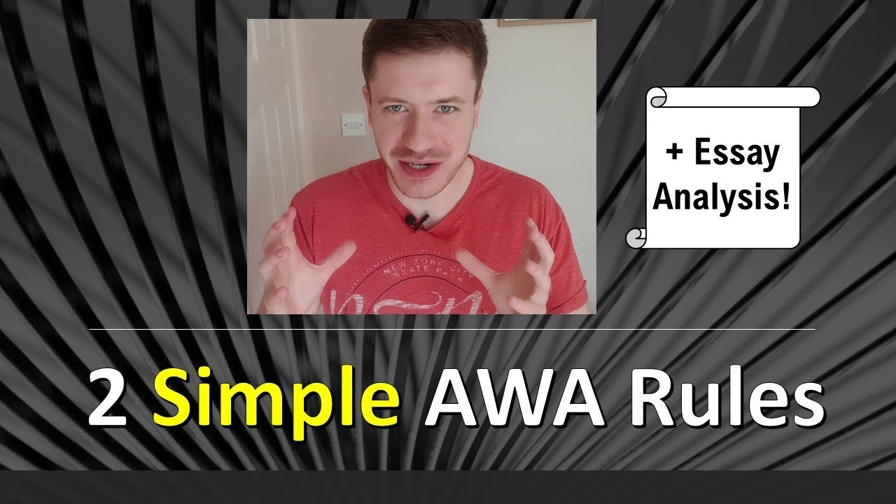 2 простых правила для AWA - советы по оценке аналитического письма GRE/GMAT